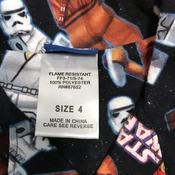 NWT Boys Lego Star Wars Blue Pajama Set Sz 4 - Picture 3 of 5
